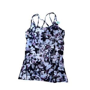 Gaiam Shine Bra Tank “Penelope” – Tulipwood Print – Size Small – NWT